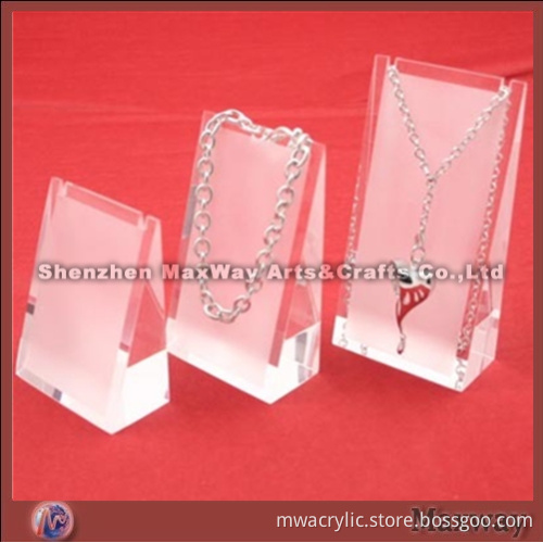 Clear high-grade acrylic/lucite jewelry/necklace